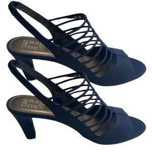 Naturalizer Vanity Navy Heel Sandal